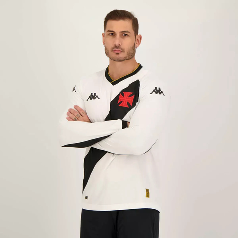 Camisa Kappa Vasco II 2023 Manga Longa EKVA211983 - Kevin Sports