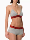 Top Calvin Klein Triângulo Minimal - Cinza MAS1936-0966