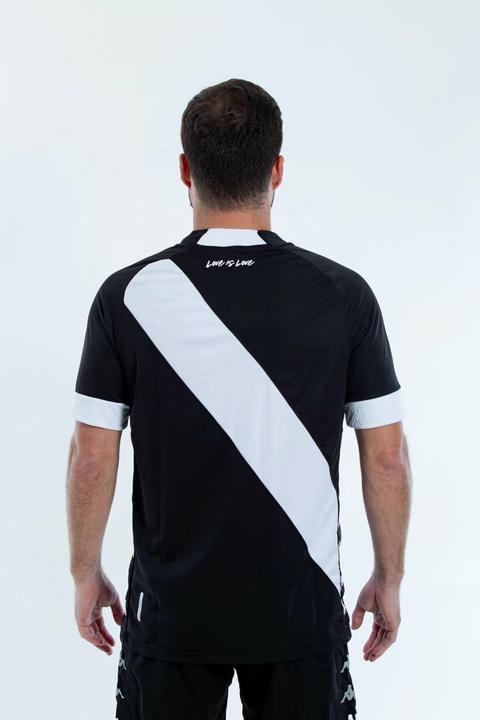 Camisa Vasco da Gama Kappa Kombat Preta Orgulho LGBT EKVA211934 - comprar online