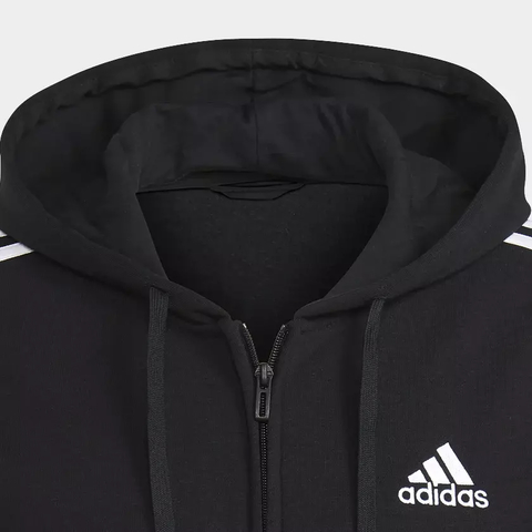 Moletom Essentials Fleece 3 Listras - Preto adidas GK9051 - comprar online