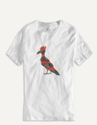 Camiseta Reserva Estampada Pica-Pau Flamengo Branca 0063845-014