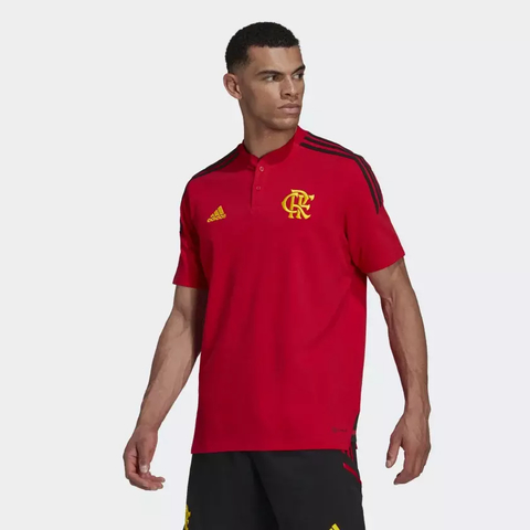 Camisa Polo CR Flamengo - Vermelho adidas HA5403
