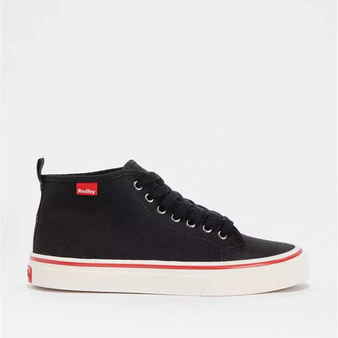 Tênis Redley Originals Cano Alto Preto e Branco WPY-03.
