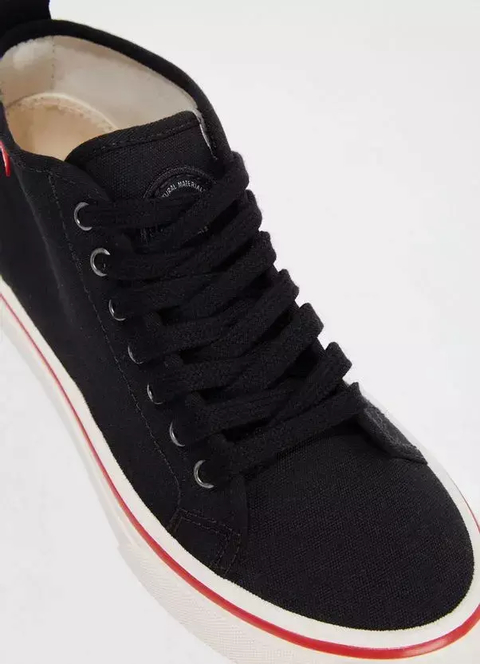 Tênis Redley Originals Cano Alto Preto e Branco WPY-03. - comprar online
