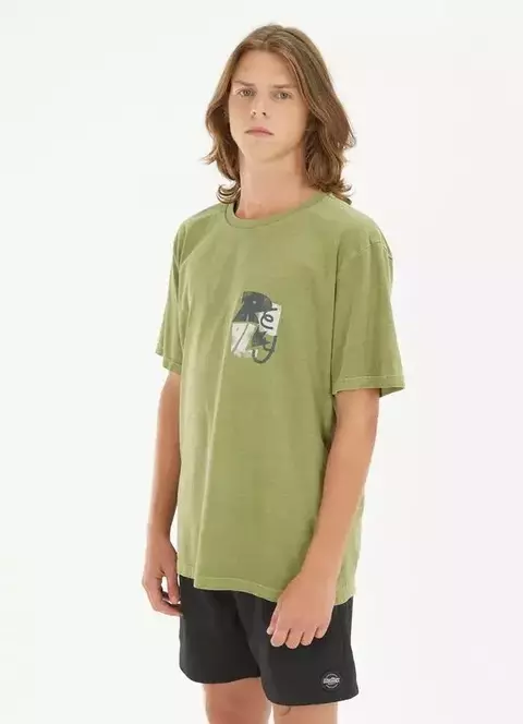 Tshirt Estonada Recortes Verde Oliva 123752.008