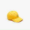 Boné Lacoste masculino em algodão com tira contrastante e Crocodilo RK4714-HDW