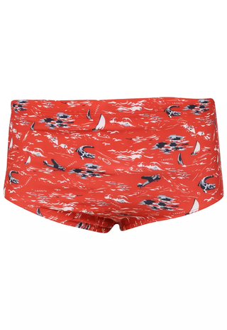 Sunga Lacoste Slip Estampada Vermelha MH1201-21