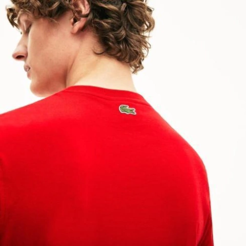 Camiseta Lacoste Logo Masculina Vermelha TH5097-21-240 - comprar online