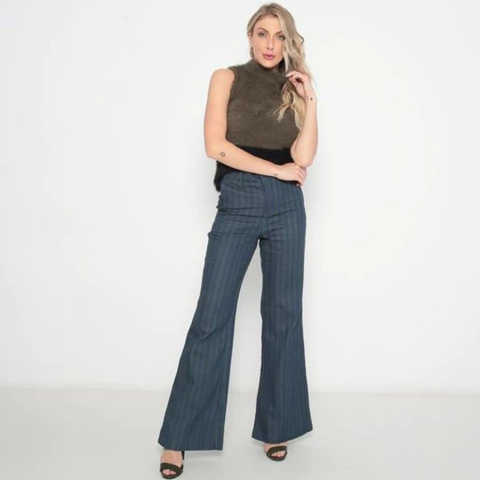 Regata Calvin Klein Jeans Tricot Pelos Verde/Preto - CF8OF04WR319-0684