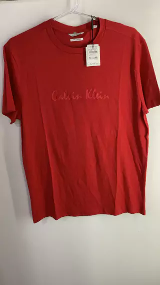 Camiseta Calvin Klein Masculina Vermelho CM8OW01TC857-0395