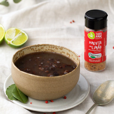 SAL TEMPERADO PIMENTA COM LIMÃO ORGÂNICO FLIP TOP 80G