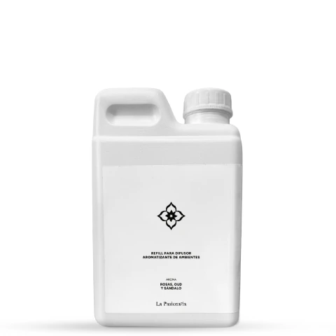 ROSAS, OUD Y SÁNDALO - REFILL AROMA PARA DIFUSOR 1000 ML.