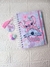 Caderno A5 pautado Stich Rosa - comprar online