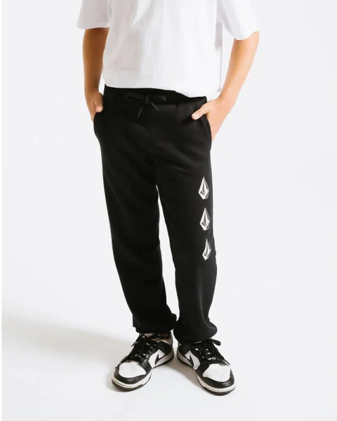 Calça Volcom Moletom Iconic Stone Preta