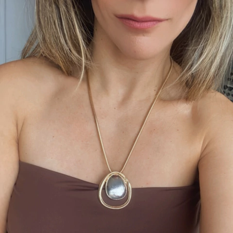 COLAR MIX LOUISE LONGO DOURADO - comprar online