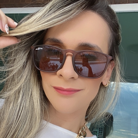 ÓCULOS DE SOL BILI MARROM UNISSEX JO RAM QUADRADO