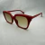 ÓCULOS DE SOL LINA VERMELHO QUADRADO FEMININO - comprar online