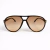 ÓCULOS DE SOL MATE PRETO COM MARROM CLARO AVIATOR UNISSEX na internet