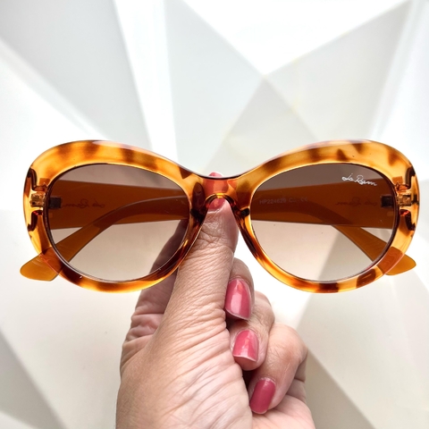 ÓCULOS DE SOL DAMA TARTARUGA CARAMELO OVAL FEMININO - comprar online