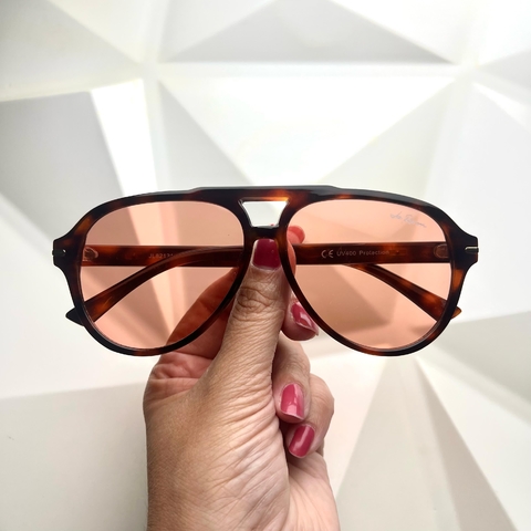 ÓCULOS DE SOL BETH TARTARUGA COM LARANJA AVIATOR FEMININO JO RAM - comprar online
