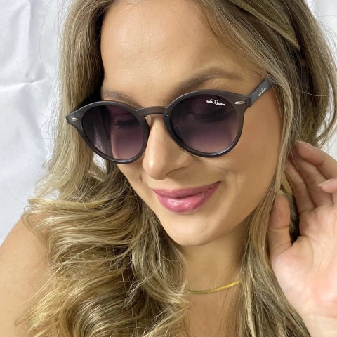 ÓCULOS DE SOL CATAR CINZA UNISSEX JO RAM REDONDO