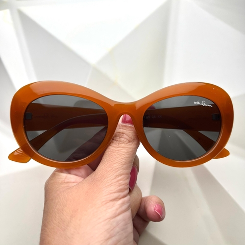 ÓCULOS DE SOL DAMA CARAMELO OVAL FEMININO - comprar online