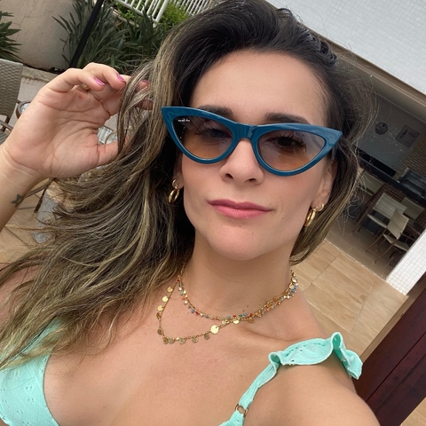 ÓCULOS DE SOL THASSIA AZUL PETROLEO