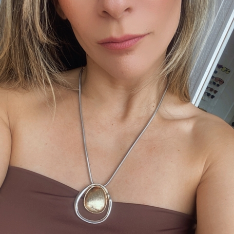 COLAR MIX LOUISE LONGO PRATEADO - comprar online