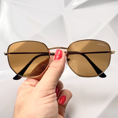 ÓCULOS DE SOL HEXA MARROM