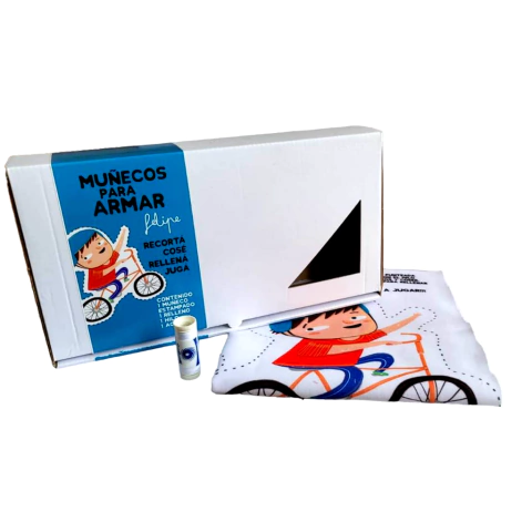 Muñeco Tela Para Armar Bici