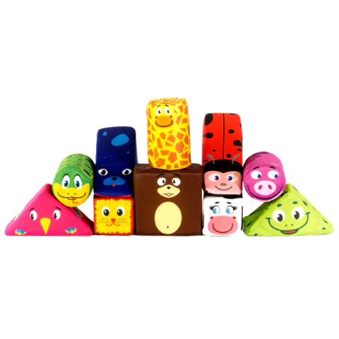 Bloques Blandos X 10 Piezas Animales