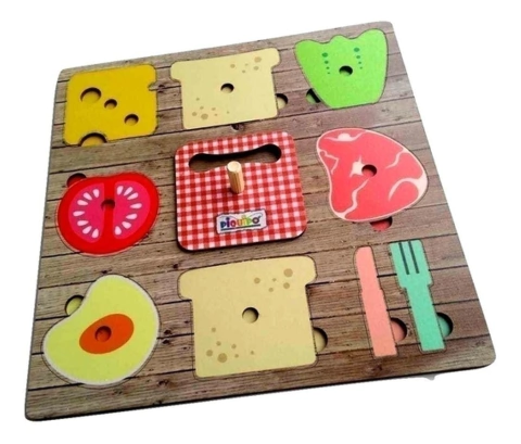 Juego Encastre Comidas con Agarre