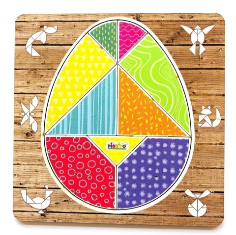 Rompecabezas Tangram Huevos 9 piezas