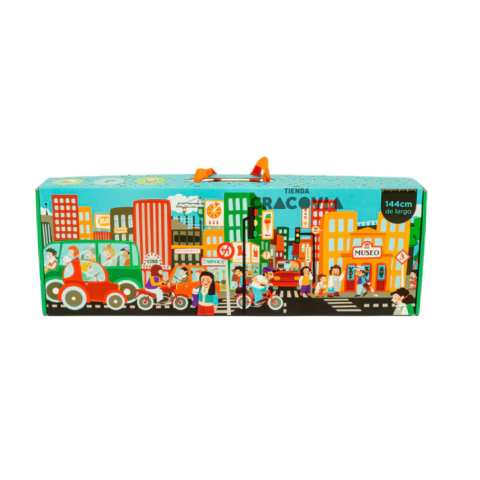 Rompecabezas largo de ciudad