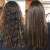 Demonstração da eficácia do Fast Liss em cabelo modelo