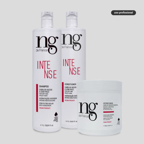 Kit Profissional Completo para Cabelos Ressecados e com Frizz NG de France
