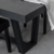 Mesa Mónaco Negra 2.00mts - Bohemi Deco - Muebles de Diseño