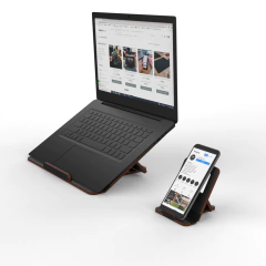 Kit Soportes notebook y celular regulables en internet