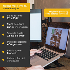 Kit Soporte Notebook 15 + Porta Celular + Mousepad en internet