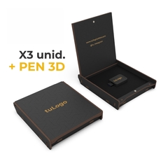 3 estuche PEN 12x11cm + Pen 3D 16/32gb