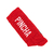 Non-slip red PINCHA stocking - Kiricocho