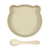 Plato oso + cuchara - Crema