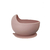 Combo Liso Plato Triple + Tapa + Vaso doble + Babero Liso + Bowl + Cubiertos - Rosa - BAÜMA
