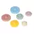 Torre didáctica aros apilables de silicona - 6 piezas Tonos Pastel - BAÜMA