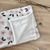 Manta polar soft y corderito FLOWERS - BAÜMA