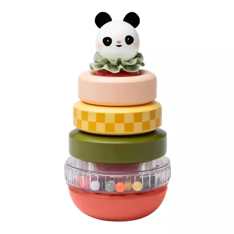 Torre Didáctica De Anillos Apilables Multisensorial Panda - comprar online