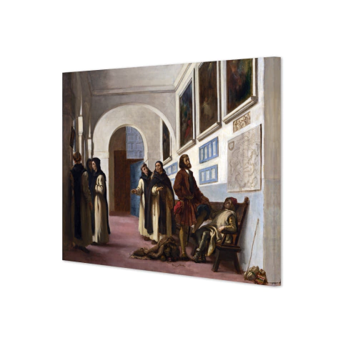 Cristobal Colon y su hijo en La Rabida