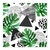 Hojas tropicales y triangulos - comprar online