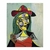 Mujer con sombrero y cuello de piel - comprar online