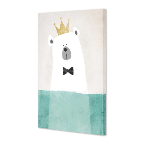 Oso con corona y moño